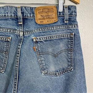 Vintage - 34 x 32 Levi's - 560 Orange Tab - Made In The USA 90s worn distressed